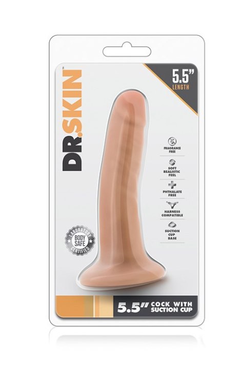 Dildo z przyssawką Dr Skin Blush 5,5 cala PVC