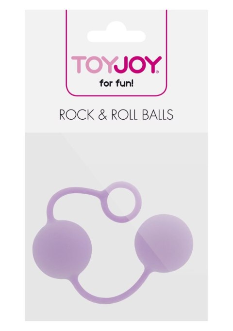 Kulki gejszy silikonowe Rock Roll Balls ToyJoy fioletowe