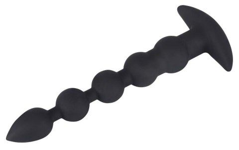 Łańcuch kulkowy analny wibrujący Black Velvets silikon USB 21 cm