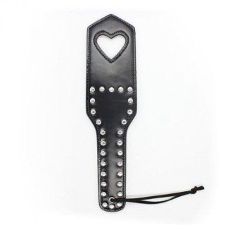 Packa skórzana Heart Paddle Toyz4lovers czarna