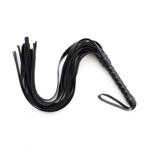 Pejcz skórzany z frędzlami Squash Whip czarny Toyz4lovers